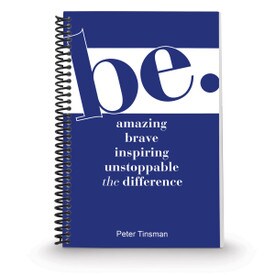 coil bound notebook with be collection message and personalization