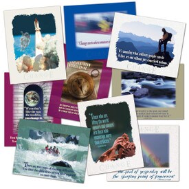 set of nine change posters
