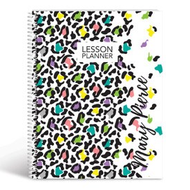 animal print lesson planner cover