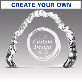 crystal clear iceberg with custom design