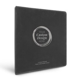 3 Ring Binder Notebook Featuring Your Custom School Logo Or Design. Available In 5 Colors. 10.5"w x 11.5"h.