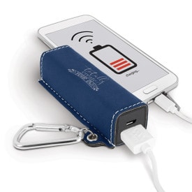 This Custom 2200 mAh Power Bank w/ Carabiner in black is the perfect teacher appreciation gift.