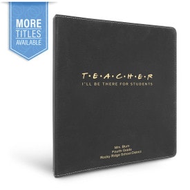 3 Ring Binder Notebook Featuring The Message: I’ll Be There For Students. Available In 5 Colors. 10.5"w x 11.5"h.