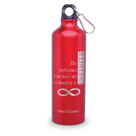 24oz. carabiner canteen featuring the inspirational message Infinity. 5 colors to choose from.