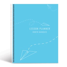 paper airplane cover sky blue