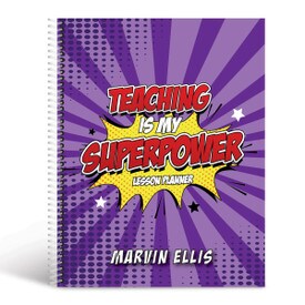 teaching is my superpower cover purple