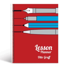 writing utensils cover red